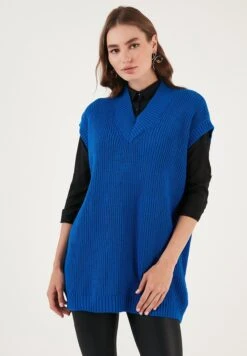 LELA V Neck MaglioneRoyal Blue Donna Maglieria L6S21I027-K11