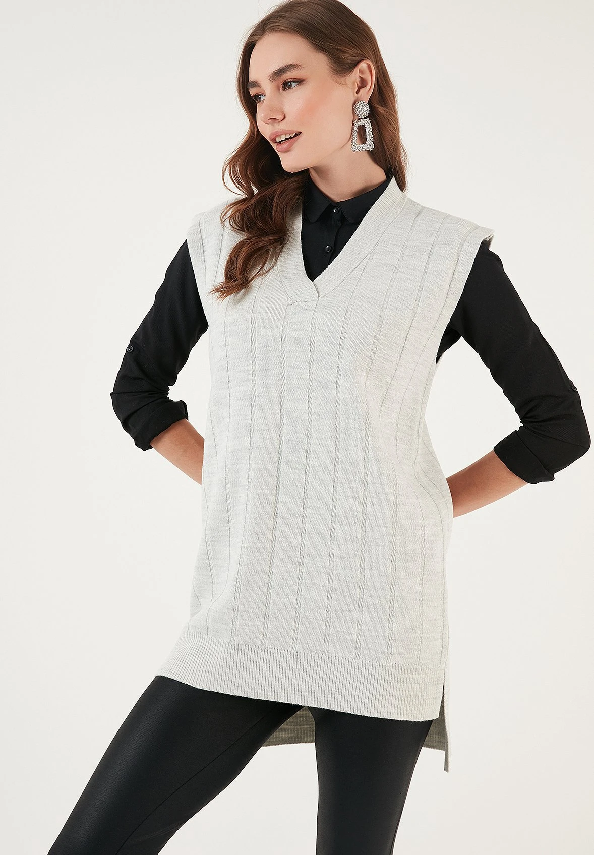 LELA Regular FitT-Shirt BasicSnow Grey Donna T-shirt E Top L6S21I05F-C11 6 LELA Regular FitT-Shirt BasicSnow Grey Donna T-shirt E Top L6S21I05F-C11 - immagine 6