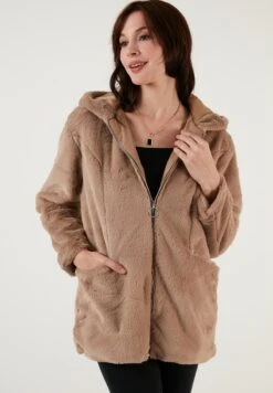 LELA Regular Fit - Cappotto Invernale - Beige -Lela 7bea03cc380e49e58781ea75a751ad09