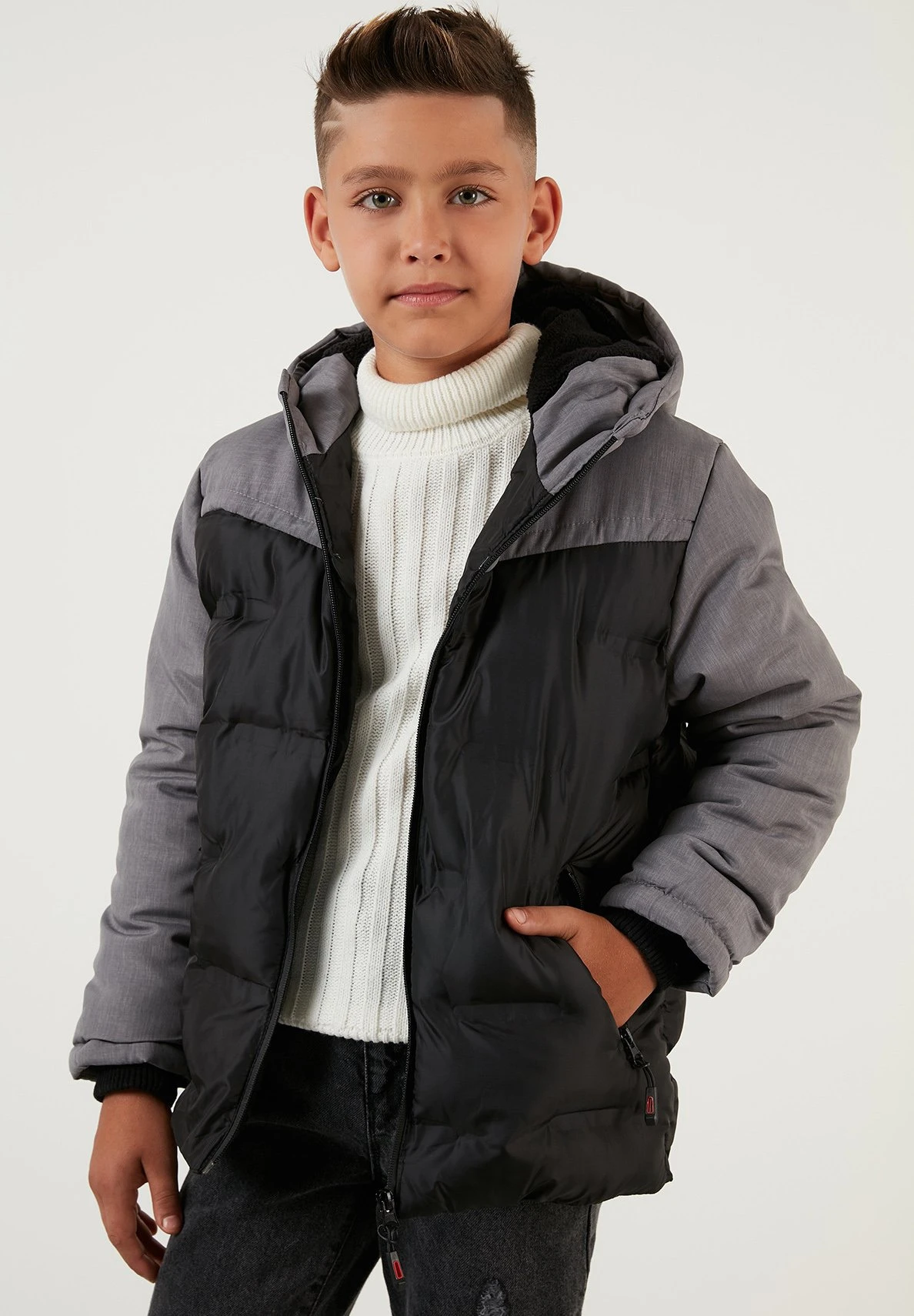 LELA Regular FitGiacca InvernaleGrey Bambini Abbigliamento Outwear L6S24L00K-C11 2 LELA Regular FitGiacca InvernaleGrey Bambini Abbigliamento Outwear L6S24L00K-C11 - immagine 2