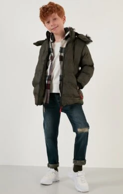 LELA Regular FitCappotto InvernaleKhaki Bambini Abbigliamento Outwear L6S24L00M-N11