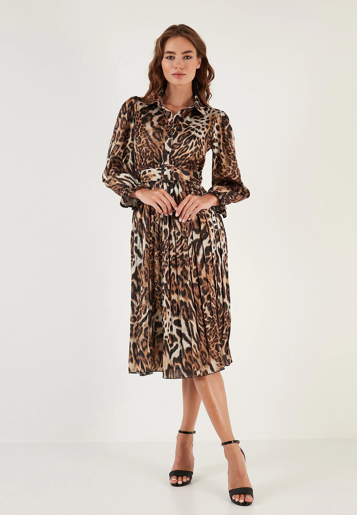 LELA Regular FitAbito A CamiciaLeopard Donna Vestiti L6S21C02M-O11 2 LELA Regular FitAbito A CamiciaLeopard Donna Vestiti L6S21C02M-O11 - immagine 2