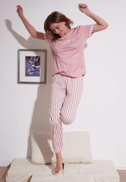 LELA Soft Touch SetPigiamaPowder Pink Donna Intimo Notte E Loungewear L6S81P00R-J11 -Lela 7e0f9633645042aab8e47a3dcf2ce2e6