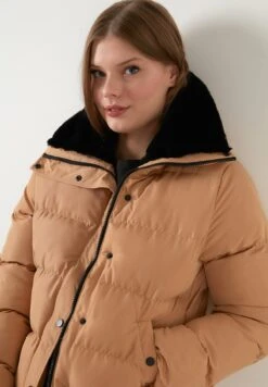 LELA High Collar Inflatable - Giacca Invernale - Camel -Lela 7e50bc1df67c46158143dd1945ab2f64