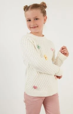 LELA Regular FitMaglioneEcru Bambini Pullover & Cardigan L6S23J003-A11 -Lela 7eb85f51fbfa43c5b85d37bbddfde76c