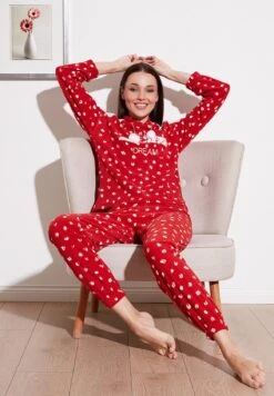 LELA Regular Fit SetPigiamaRed Donna Intimo Notte E Loungewear L6S81P012-G11 -Lela 7f463c1294204a38b5b0a4cfbde4b778