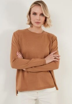 LELA MaglioneCaramel Donna Maglieria L6S21I038-O11 8 LELA MaglioneCaramel Donna Maglieria L6S21I038-O11 -Lela 81b57d3533484545b6bc4d7edfc17c92