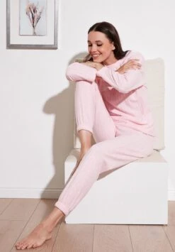 LELA SetPigiamaPink Melange Donna Intimo Notte E Loungewear L6S81P00V-J11 -Lela 81fa338a503245cda455adf140716dc4