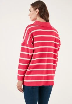 LELA MaglioneFuchsia/Light Stone Donna Maglieria L6S21I05C-J11 -Lela 8281202beb6741e6859e9139a7729361