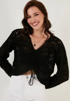 LELA Regular FitMaglioneBlack Donna Maglieria L6S21I030-Q11 -Lela 8597a0fb40f34b33b173e2997c55be26