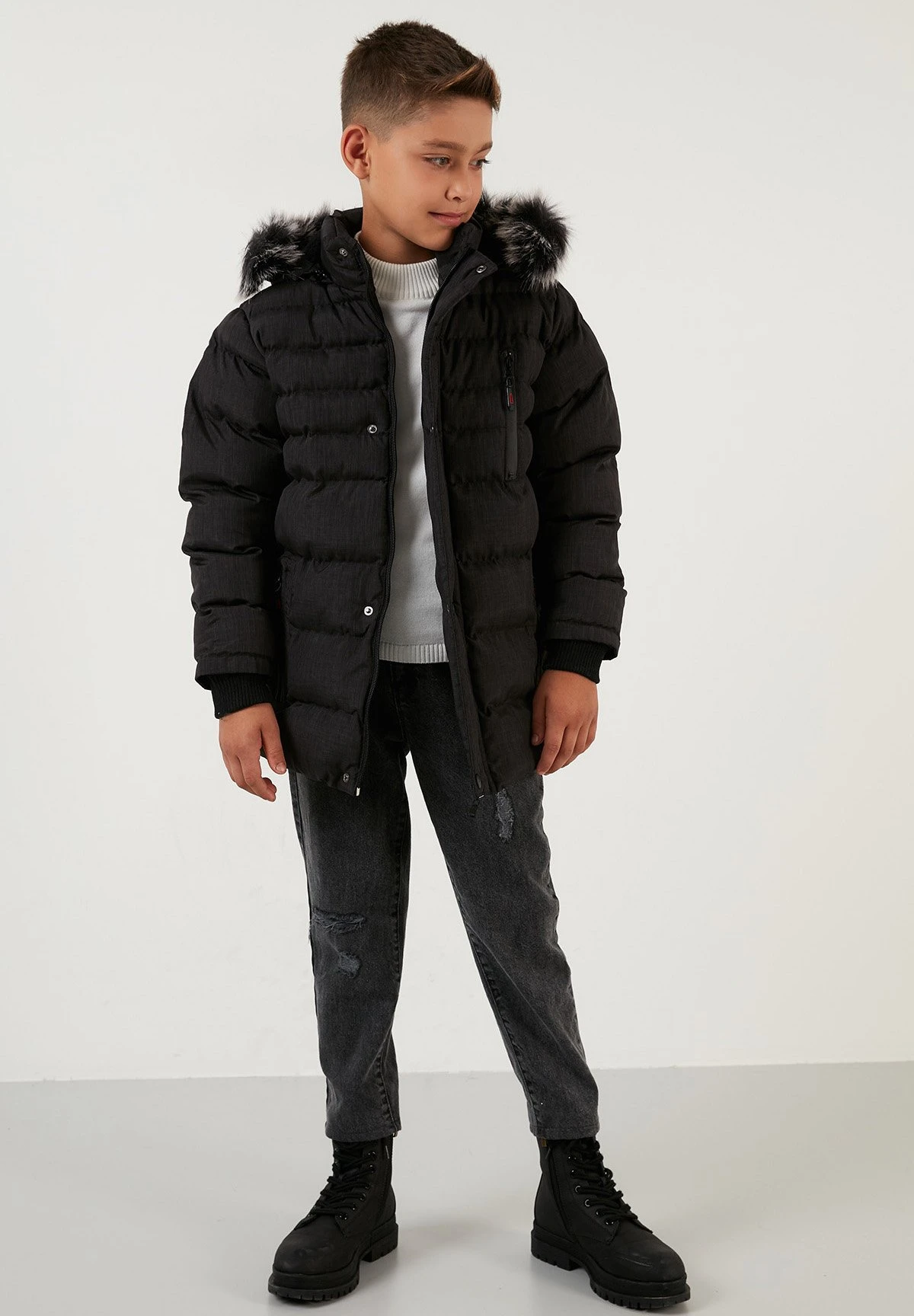 LELA Regular FitGiacca InvernaleBlack Bambini Abbigliamento Outwear L6S24L00C-Q11 1 LELA Regular FitGiacca InvernaleBlack Bambini Abbigliamento Outwear L6S24L00C-Q11