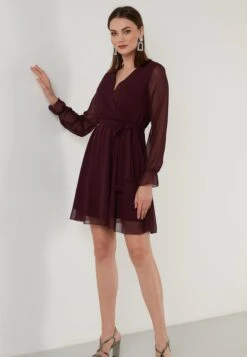 LELA Mini- Vestito Estivo - Purple -Lela 89518ee969f44ebfb4428b300136144f