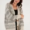 LELA Regular FitCardiganEcru Donna Maglieria L6S21I02R-A11