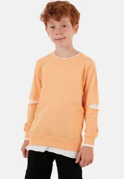 LELA Set Regular Fit - Felpa - Orange -Lela 8a31d6b1d7e644fb9f8da617a24d2d09