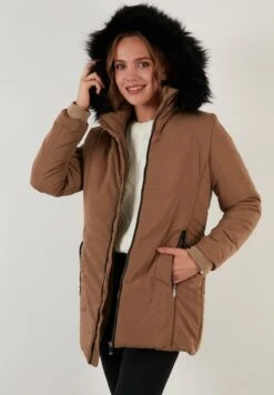 LELA Cappotto Invernale - Camel