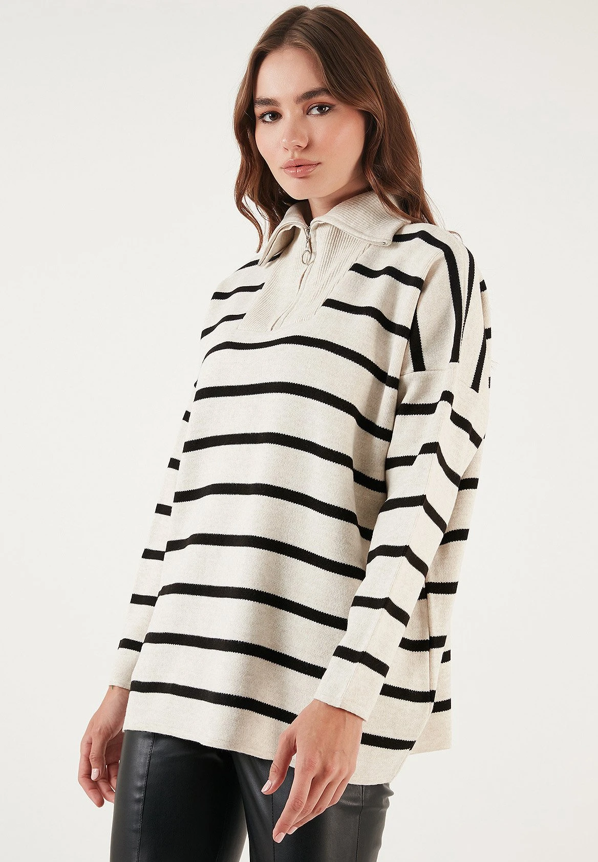 LELA MaglioneLight Stone/Black Donna Maglieria L6S21I05C-C11 6 LELA MaglioneLight Stone/Black Donna Maglieria L6S21I05C-C11 - immagine 6