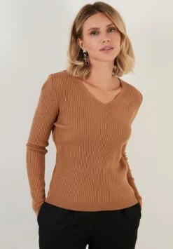 LELA Regular FitMaglioneCaramel Donna Maglieria L6S21I03D-O11 -Lela 8bd867d62d124439bf2b9b750b801f1c