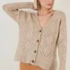 LELA Regular Fit - Cardigan - Beige