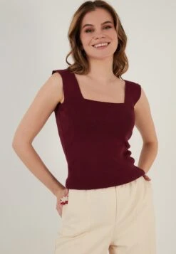 LELA Regular FitTopPlum Color Donna T-shirt E Top L6S21D01S-I11