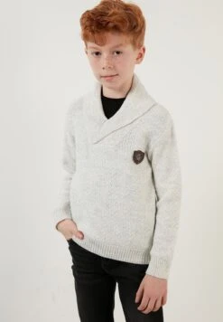 LELA Regular FitMaglioneGrey/Melange Bambini Pullover & Cardigan L6S24J007-C11 -Lela 919a0698c0e346d58f3380f82e0c3015