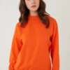 LELA Regular FitFelpaOrange Color Donna Felpe L6S21J00D-H11
