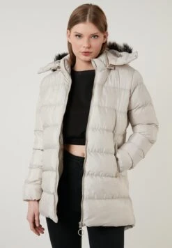 LELA Cappotto InvernaleStone Colored Donna Cappotti L6S21U00H-C11 -Lela 941be8053c3b46dc9eaa4a12d1734b44