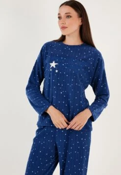 LELA SetPigiamaDark Blue Donna Intimo Notte E Loungewear L6S81P00V-K11 -Lela 95ef47b2f0544b80810518b05c83e64c