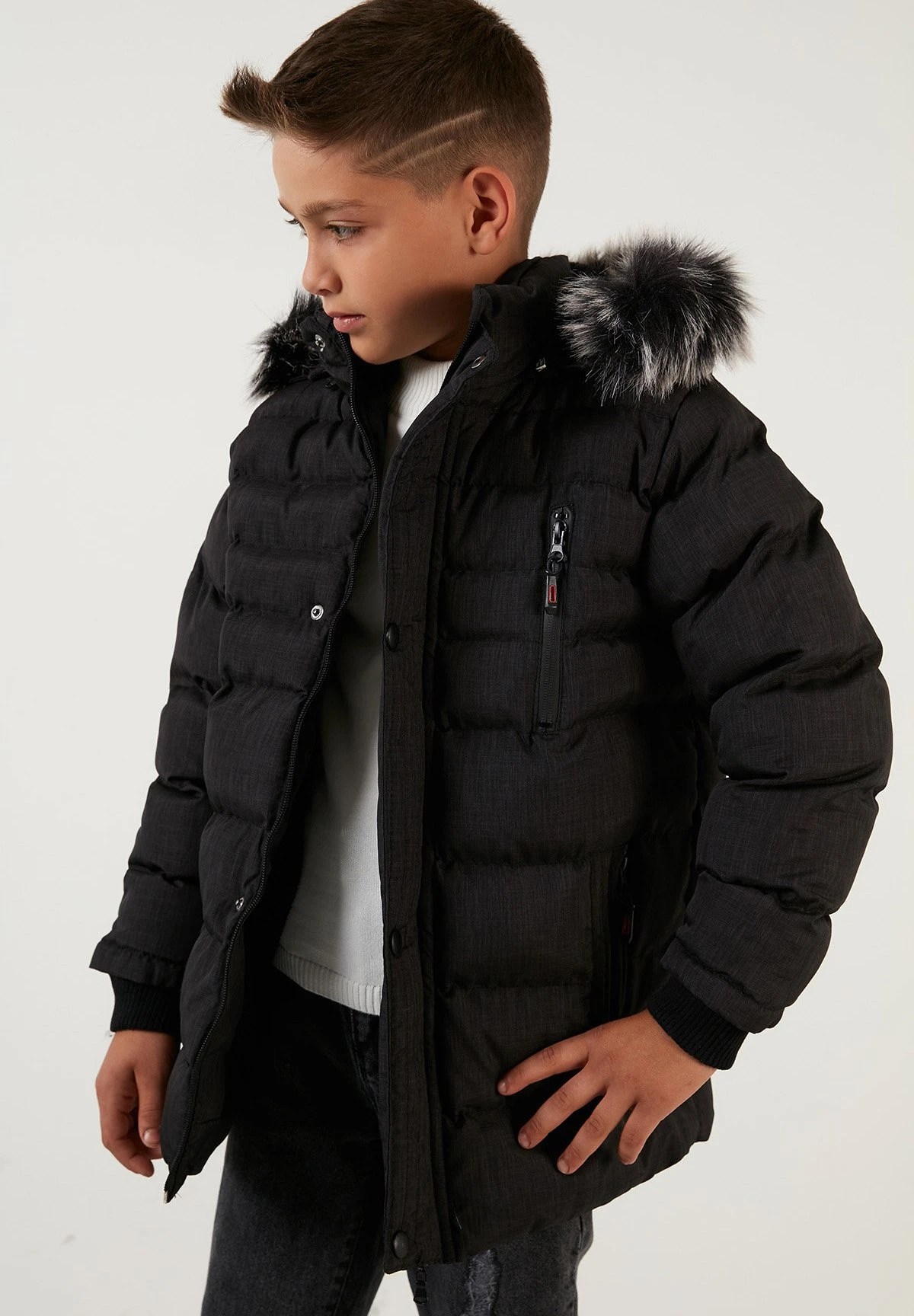LELA Regular FitGiacca InvernaleBlack Bambini Abbigliamento Outwear L6S24L00C-Q11 4 LELA Regular FitGiacca InvernaleBlack Bambini Abbigliamento Outwear L6S24L00C-Q11 - immagine 4