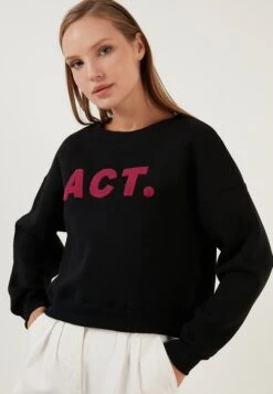 LELA FelpaBlack Donna Felpe L6S21J01D-Q11 -Lela 96afbd93e3c6492d9a30936a970aa5e4