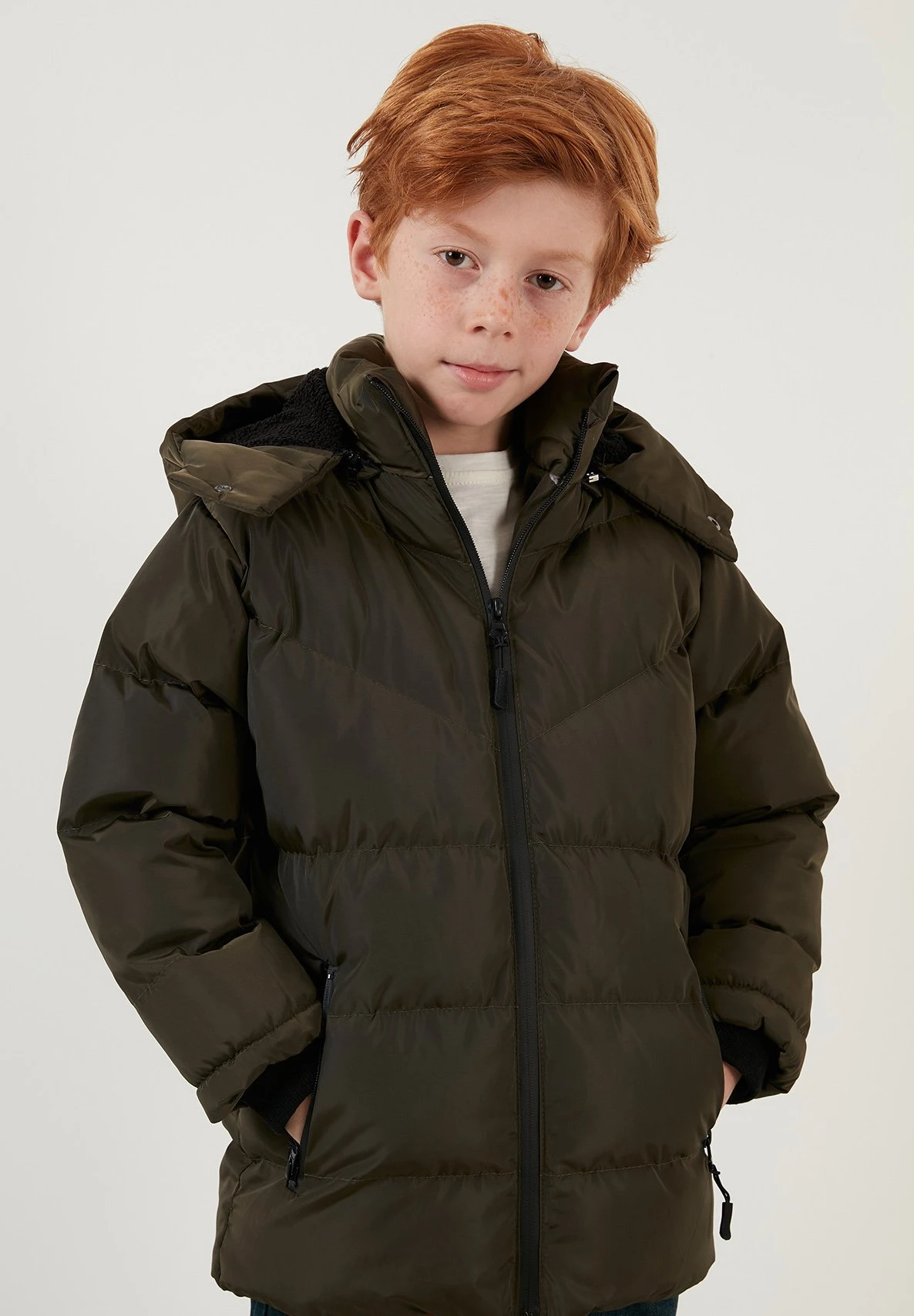 LELA Cappotto InvernaleKhaki Bambini Abbigliamento Outwear L6S24L00O-N11 5 LELA Cappotto InvernaleKhaki Bambini Abbigliamento Outwear L6S24L00O-N11 - immagine 5