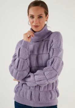 LELA Regular FitMaglioneLilac Donna Maglieria L6S21I02K-I11 -Lela 98a54c63f89742fb99ce7860937071e7