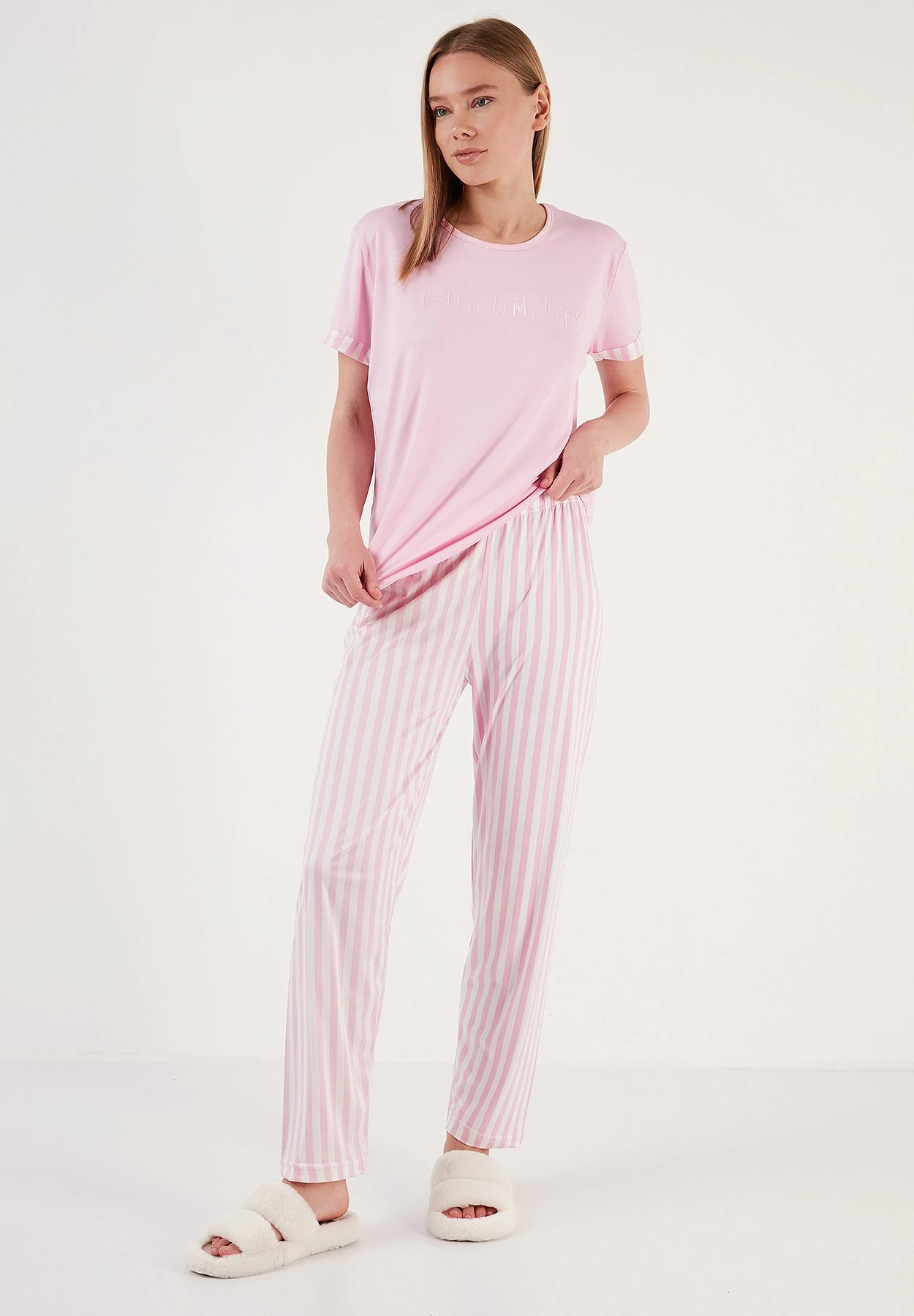 LELA Soft Touch SetPigiamaPink Donna Intimo Notte E Loungewear L6S81P00R-J12 2 LELA Soft Touch SetPigiamaPink Donna Intimo Notte E Loungewear L6S81P00R-J12 - immagine 2