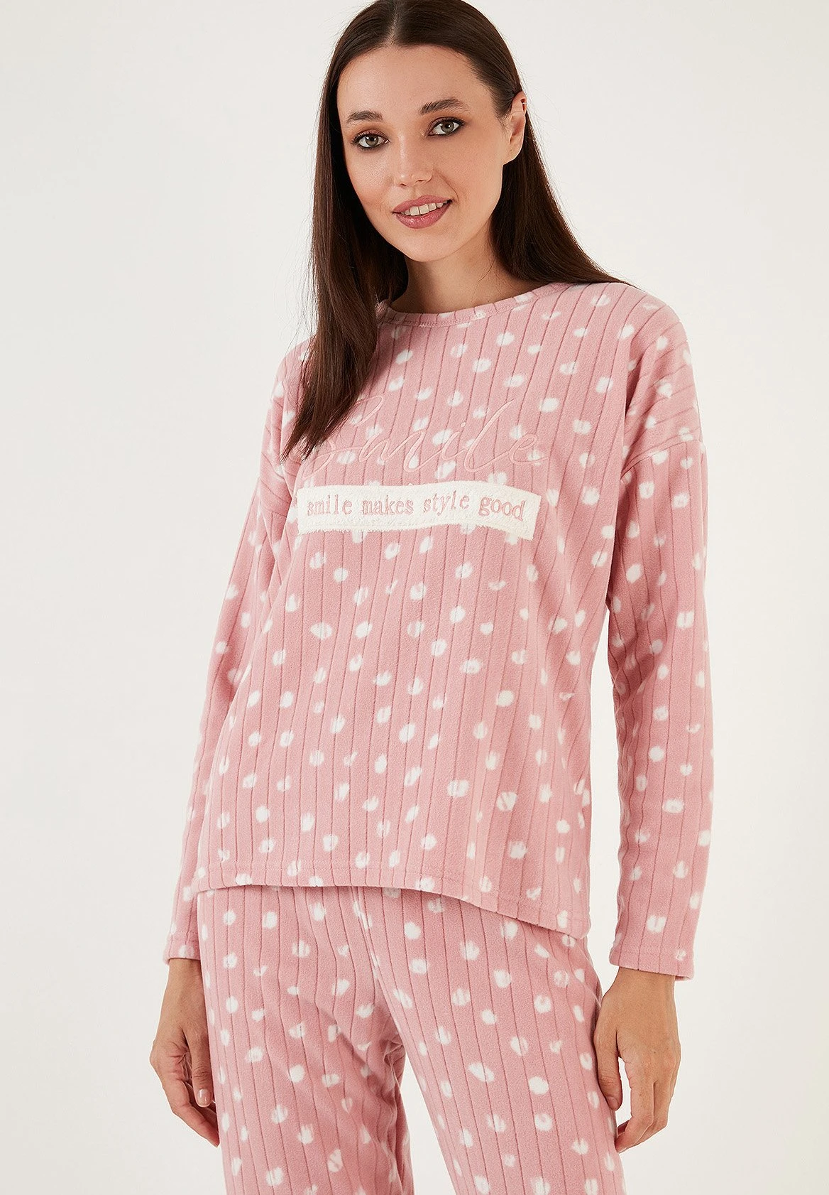 LELA Regular FitPigiamaPowder Pink Donna Intimo Notte E Loungewear L6S81P00U-J11 3 LELA Regular FitPigiamaPowder Pink Donna Intimo Notte E Loungewear L6S81P00U-J11 - immagine 3