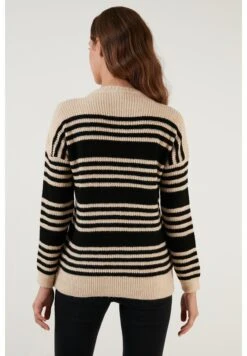 LELA Regular FitMaglioneBeige Black Donna Maglieria L6S21I02O-Q11 -Lela 9f1ae615762845268e665f41ca767c97