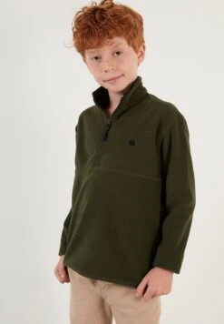 LELA Felpa In PileKhaki Bambini Pullover & Cardigan L6S24K001-N11 -Lela a05b09fd2b6f4536a7d9931d07967770