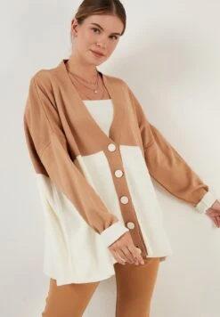 LELA CardiganEcru Camel Donna Maglieria L6S21I04C-B11 12 LELA CardiganEcru Camel Donna Maglieria L6S21I04C-B11 -Lela a10ec2714e95483f9b49cfec3e49d9aa