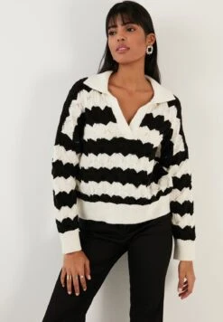 LELA PoloEcru/Black Donna T-shirt E Top L6S21I05G-Q11 -Lela a221367015e84a248c1491f8fa0ead1e