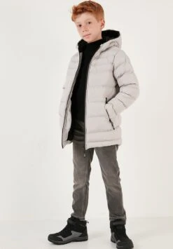 LELA Regular FitCappotto InvernaleStone Bambini Abbigliamento Outwear L6S24L00Q-C11