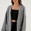 LELA CardiganGrey Donna Maglieria L6S21I02M-C11