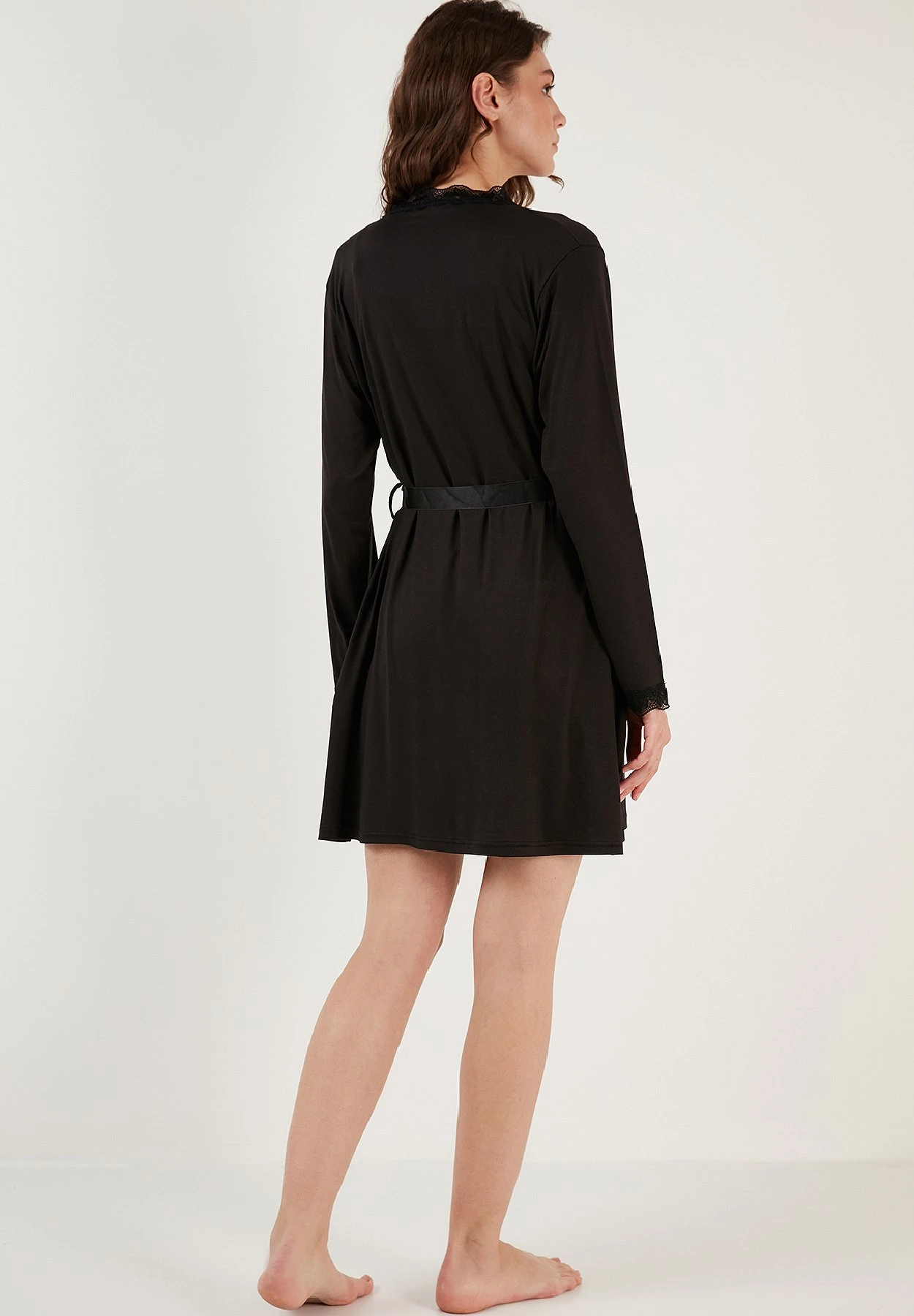 LELA Soft TouchCamicia Da NotteBlack Donna Intimo Notte E Loungewear L6S81P00P-Q11 3 LELA Soft TouchCamicia Da NotteBlack Donna Intimo Notte E Loungewear L6S81P00P-Q11 - immagine 3