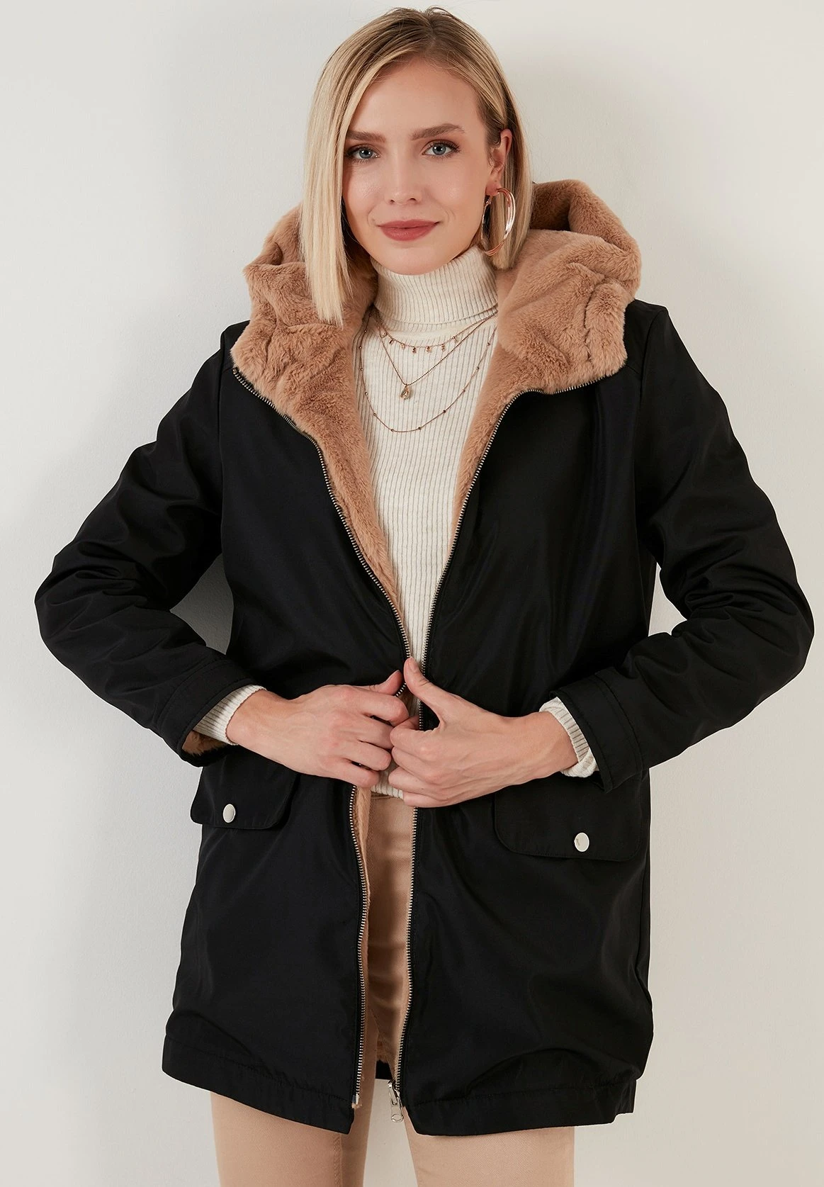 LELA Regular Fit ReversibleCappotto InvernaleSnuff Donna Cappotti L6S21U015-O11 3 LELA Regular Fit ReversibleCappotto InvernaleSnuff Donna Cappotti L6S21U015-O11 - immagine 3