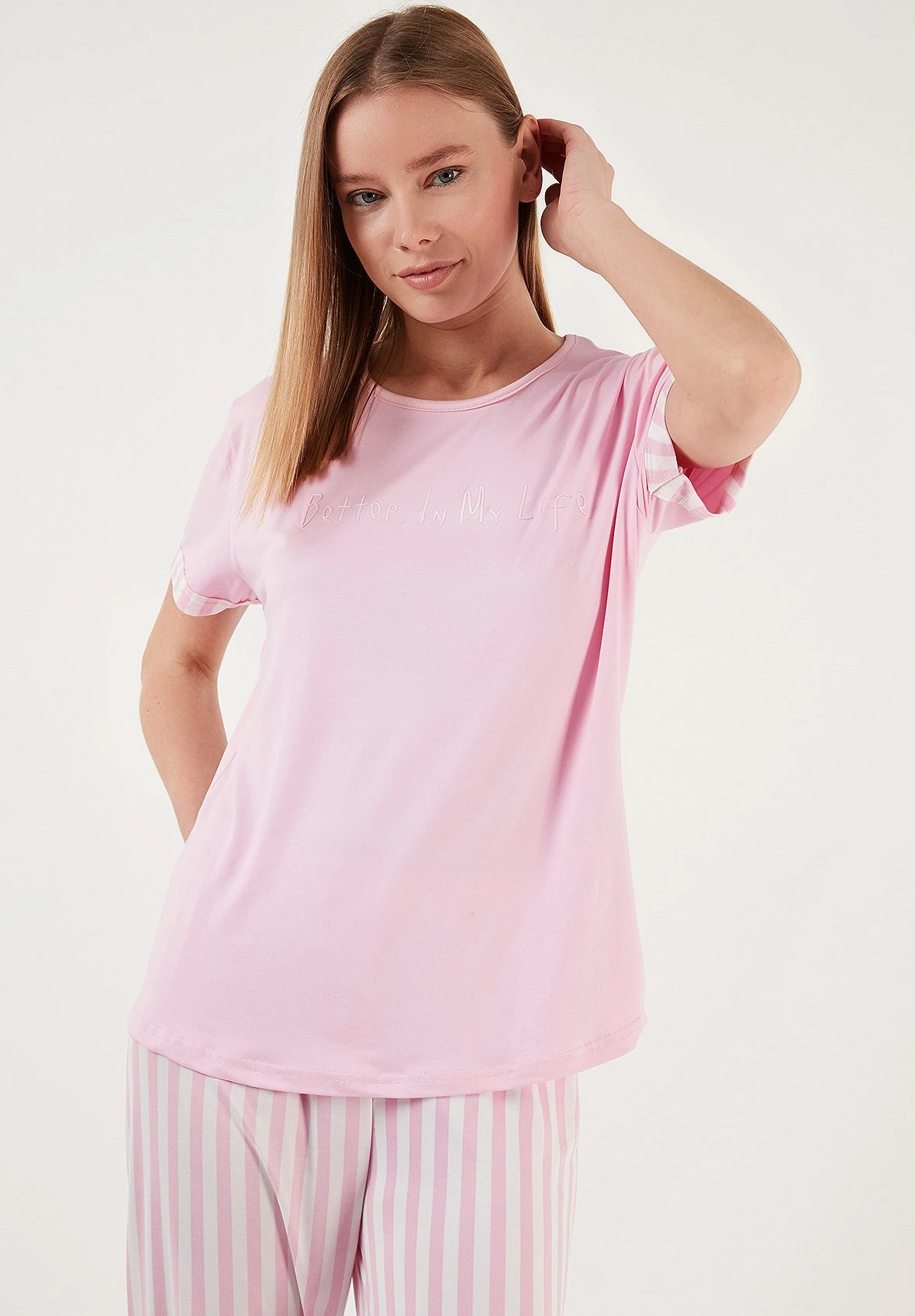 LELA Soft Touch SetPigiamaPink Donna Intimo Notte E Loungewear L6S81P00R-J12 4 LELA Soft Touch SetPigiamaPink Donna Intimo Notte E Loungewear L6S81P00R-J12 - immagine 4