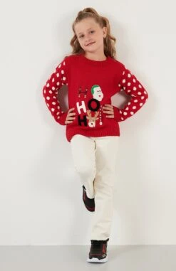 LELA Regular FitMaglioneRed Bambini Pullover & Cardigan L6S23J002-G11