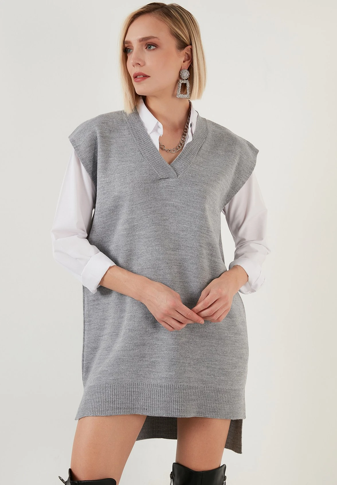 LELA T-Shirt BasicGrey Donna T-shirt E Top L6S21D02B-C11 1 LELA T-Shirt BasicGrey Donna T-shirt E Top L6S21D02B-C11