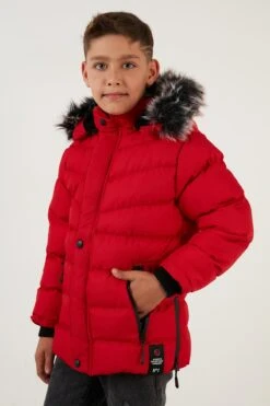 LELA Regular FitCappotto InvernaleRed Bambini Abbigliamento Outwear L6S24L002-G11 -Lela a803b546809d4b70b79a135c9ef94904