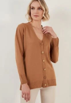 LELA Regular FitCardiganCaramel Donna Maglieria L6S21I042-O11 7 LELA Regular FitCardiganCaramel Donna Maglieria L6S21I042-O11 -Lela a87de08274104ff68baf89cc4b5f229a