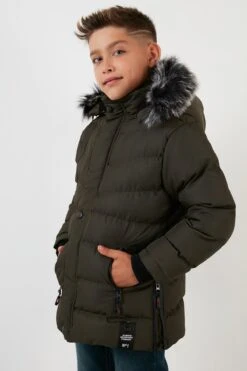 LELA Regular FitCappotto InvernaleKhaki Bambini Abbigliamento Outwear L6S24L002-N11 -Lela a99e731083db43f1ac6d7b75ea3ea5d8