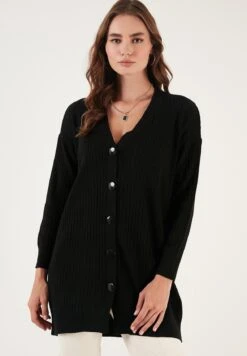 LELA CardiganBlack Donna Maglieria L6S21I05D-Q11 -Lela aadf48a9b82e48caa9a3460c23bac969