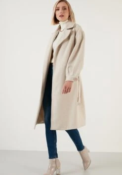 LELA Regular Fit - Trench - Stone -Lela ac069e9718fa4b41b3da6512d48dd4ec