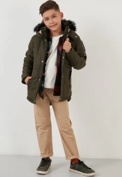 LELA Regular FitGiacca InvernaleLight Khaki Bambini Abbigliamento Outwear L6S24L00F-N11